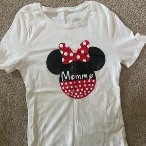 White Disney Mom tee